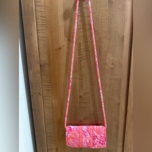 Vera Bradley hope toile crossbody wallet